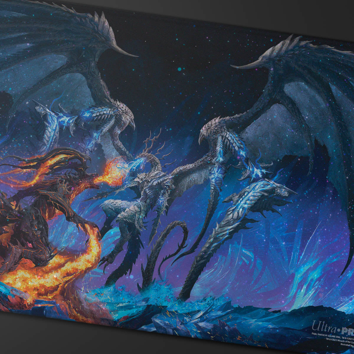 Ultra Pro: UP38758 Magic the Gathering - FINAL FANTASY - Bahamut and Ifrit Holofoil - Playmat for MtG