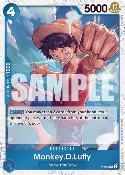Monkey.D.Luffy (P-055) (Jolly Roger Foil) - Front