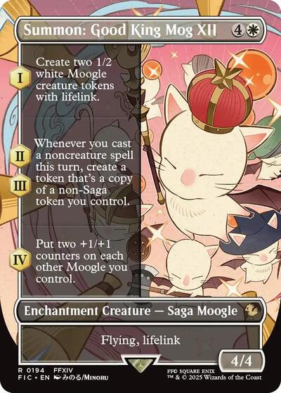 Summon: Good King Mog XII (Borderless) - Front