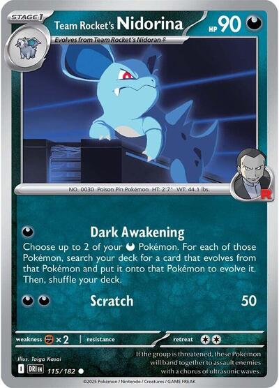 Team Rocket's Nidorina - Front