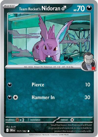 Team Rocket's Nidoran M - Front