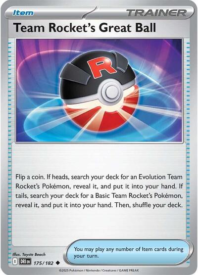 Team Rocket's Great Ball - Front