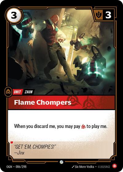 Flame Chompers - Front