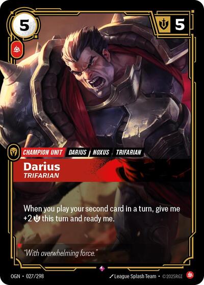 Darius, Trifarian - Front