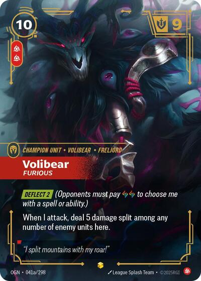 Volibear - Furious (Alternate Art) - Front