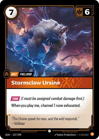 Stormclaw Ursine - Front