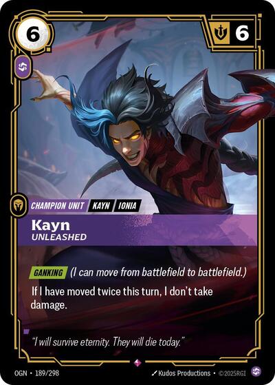 Kayn - Unleashed - Front