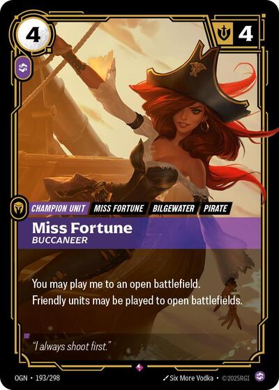 Miss Fortune - Buccaneer - Front