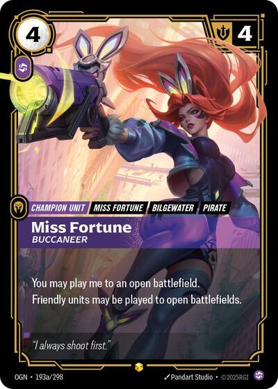 Miss Fortune, Buccaneer (Alternate Art) - Front
