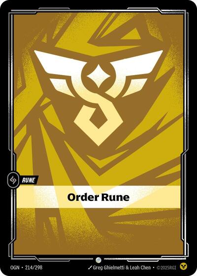 Order Rune - Front