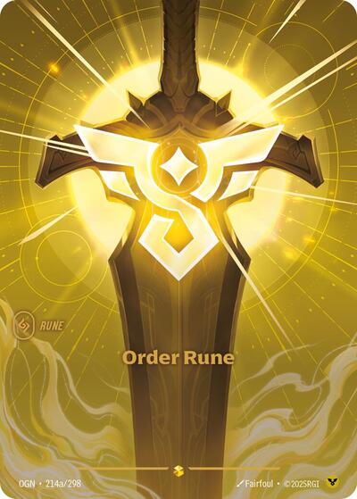Order Rune (Alternate Art) - Front