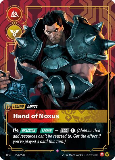 Darius - Hand of Noxus - Front