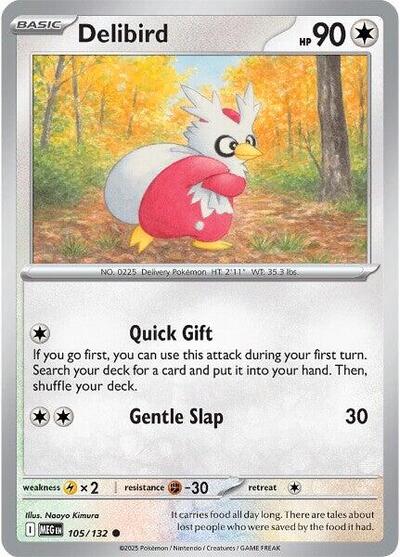 Delibird - 105/132 - Front
