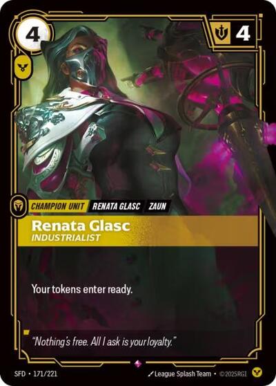 Renata Glasc, Industrialist - Front