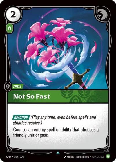 Not So Fast - Front