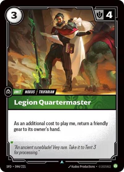 Legion Quartermaster - Front