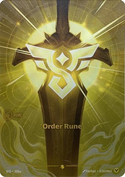Order Rune (Alternate Art) - Front