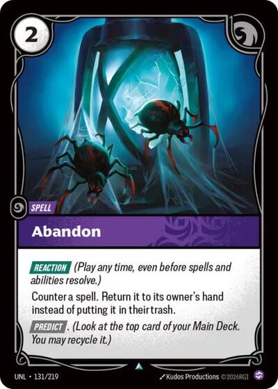 Abandon - Front