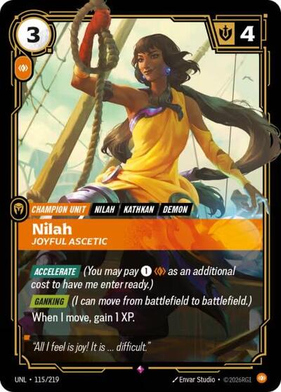 Nilah, Joyful Ascetic - Front