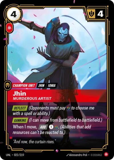 Jhin - Murderous Artist - Front