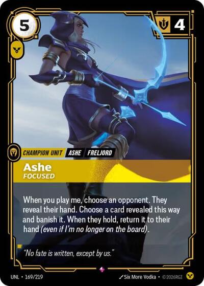 Ashe, Focused - Front