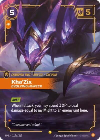 Kha'Zix - Evolving Hunter (Alternate Art) - Front