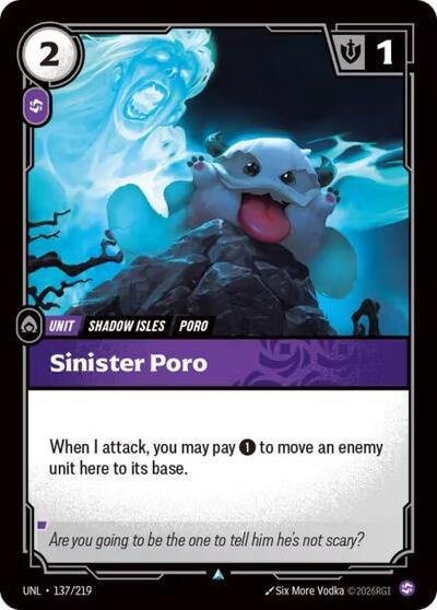 Sinister Poro - Front