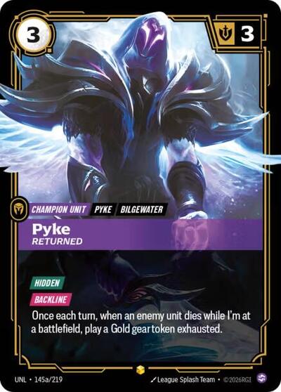 Pyke, Returned (Alternate Art) - Front