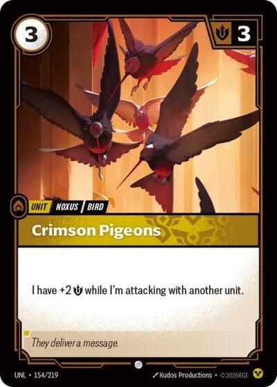 Crimson Pigeons - Front