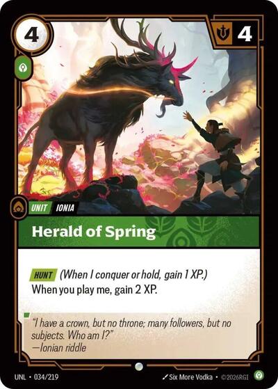 Herald of Spring - Front