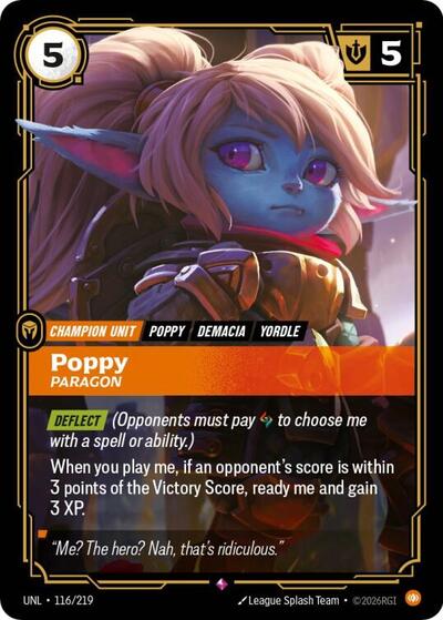 Poppy, Paragon - Front