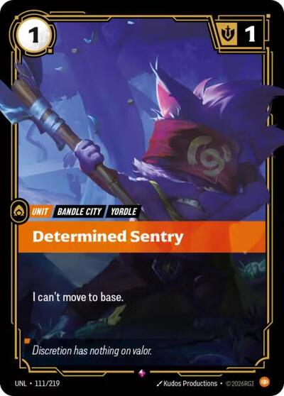 Determined Sentry - Front