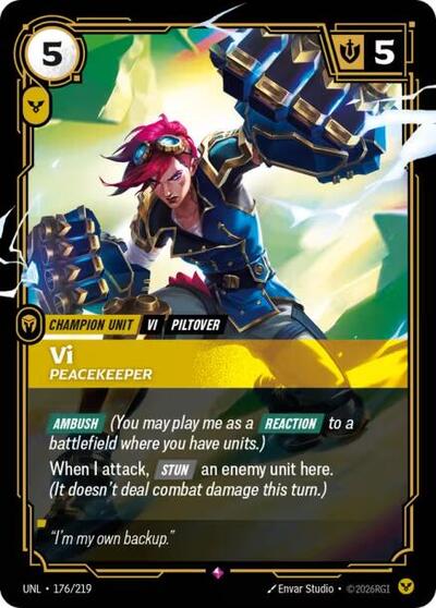 Vi, Peacekeeper - Front