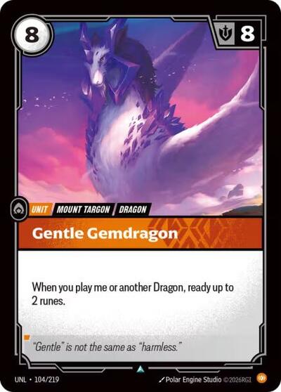 Gentle Gemdragon - Front
