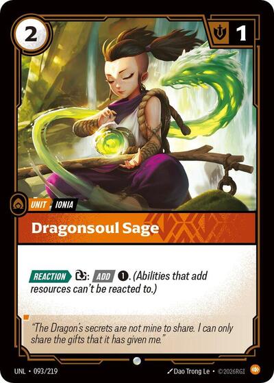 Dragonsoul Sage - Front