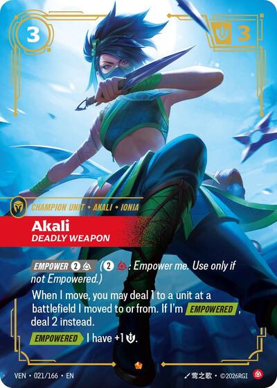 Akali, Deadly Weapon - Front