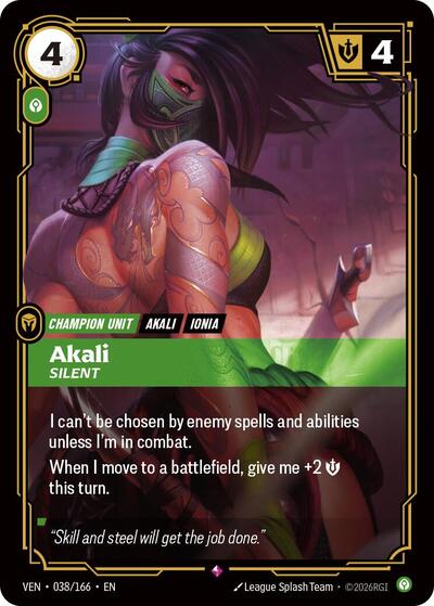 Akali, Silent - Front