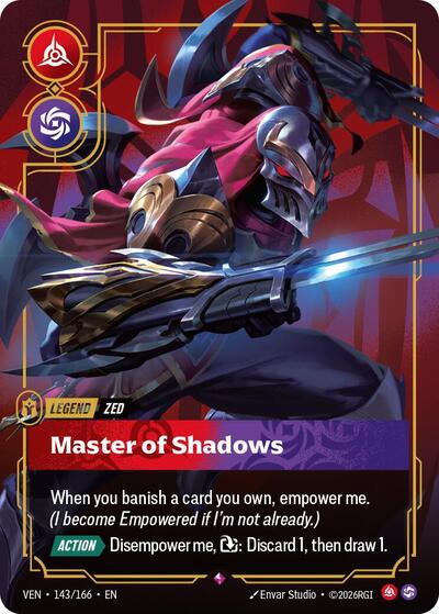 Zed, Master of Shadows - Front