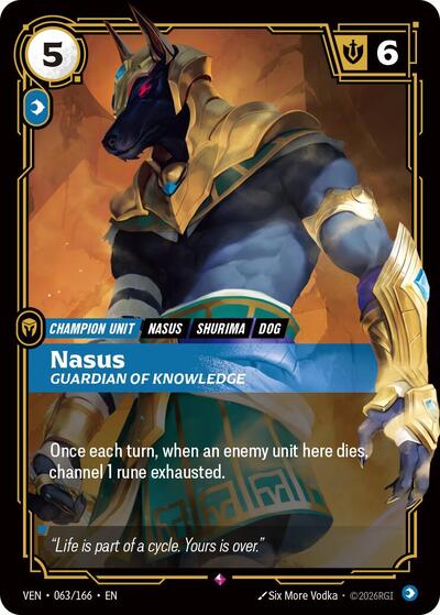 Nasus, Guardian of Knowledge - Front
