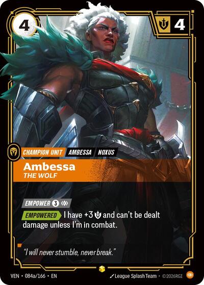 Ambessa, The Wolf (Alternate Art) - Front