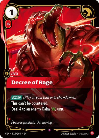 Decree of Rage - Front
