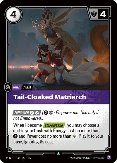 Tail-Cloaked Matriarch - Front