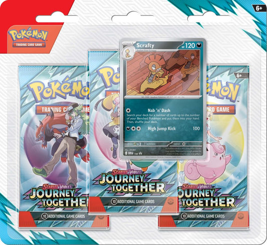 Pokémon TCG Scarlet & Violet 9 Journey Together Three Booster Blister