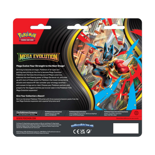 Pokémon TCG: Mega Evolution Three Booster Blister