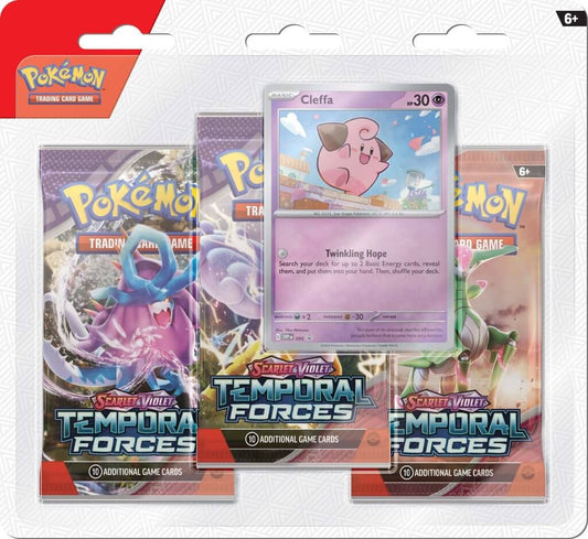 Pokémon TCG Temporal Forces Three booster blister