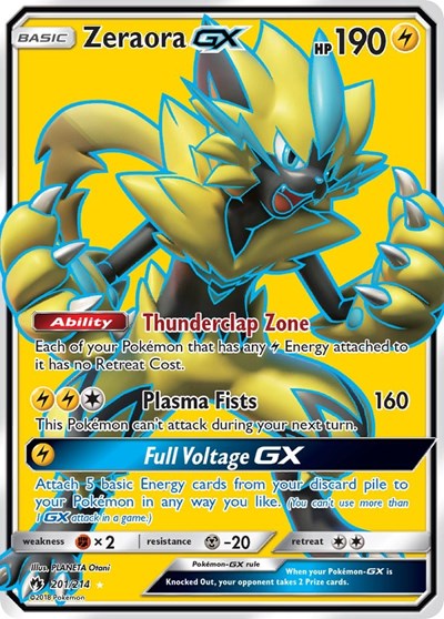 Zeraora GX (Full Art) - Front