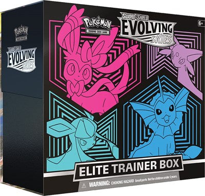 Evolving Skies Elite Trainer Box [Glaceon/Vaporeon/Sylveon/Espeon] - Front