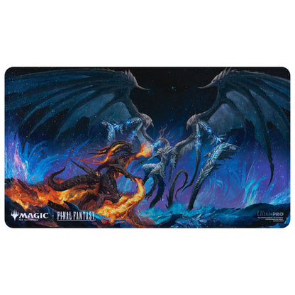 Ultra Pro: UP38758 Magic the Gathering - FINAL FANTASY - Bahamut and Ifrit Holofoil - Playmat for MtG