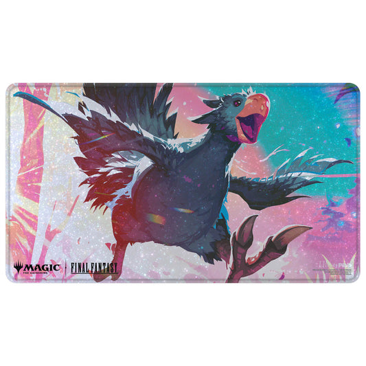 Ultra Pro: UP38762 Magic the Gathering - FINAL FANTASY - Premium Black Traveling Chocobo - Holofoil Playmat Premium V for MtG