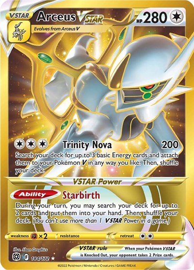 Arceus VSTAR (Secret) (184) - Front